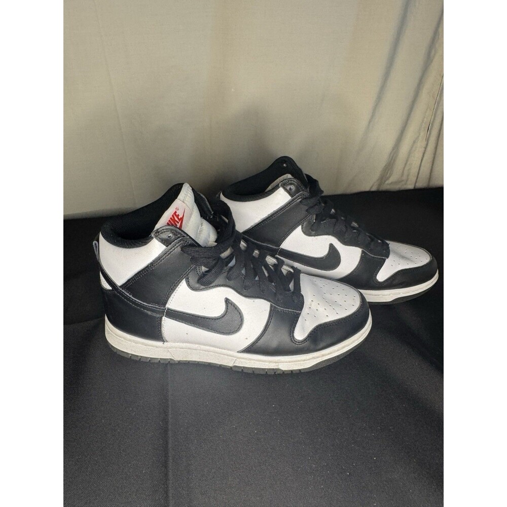 Nike Dunk High GS Black White Colorblock Leather High Top 8Y DD1869-103